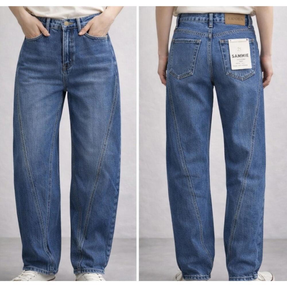 Sammie Boyfriend Jeans in Medium Blue